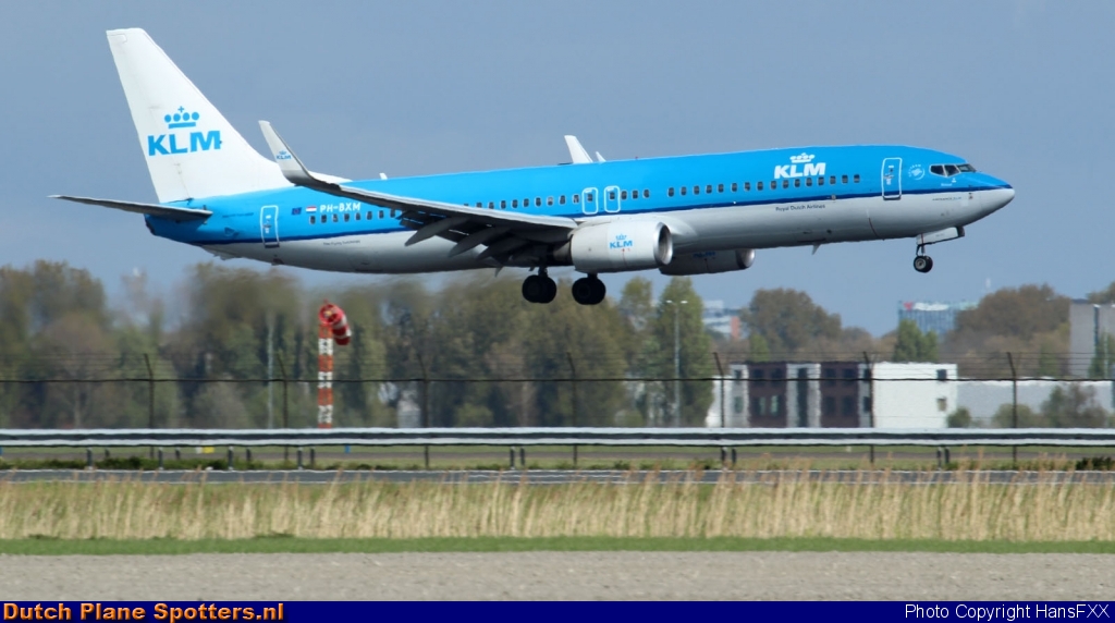 PH-BXM Boeing 737-800 KLM Royal Dutch Airlines by HansFXX