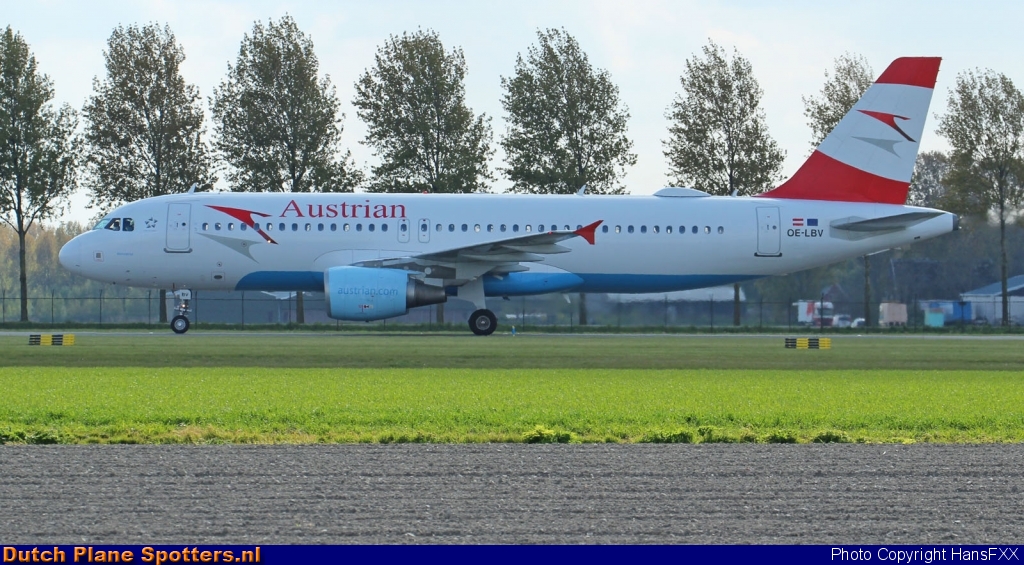 OE-LBV Airbus A320 Austrian Airlines by HansFXX