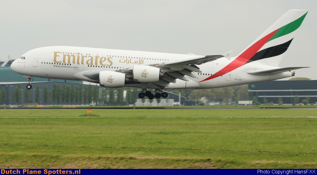 A6-EUD Airbus A380-800 Emirates by HansFXX