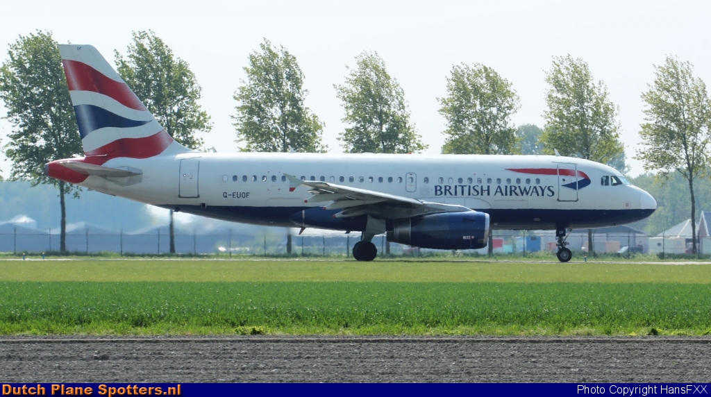G-EUOF Airbus A319 British Airways by HansFXX