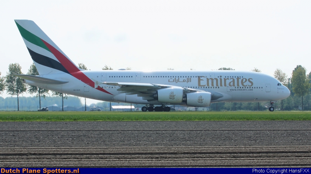 A6-EUD Airbus A380-800 Emirates by HansFXX