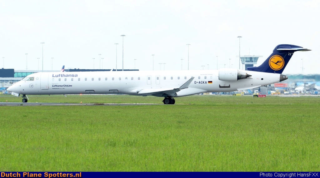 D-ACKA Bombardier Canadair CRJ900 CityLine (Lufthansa Regional) by HansFXX