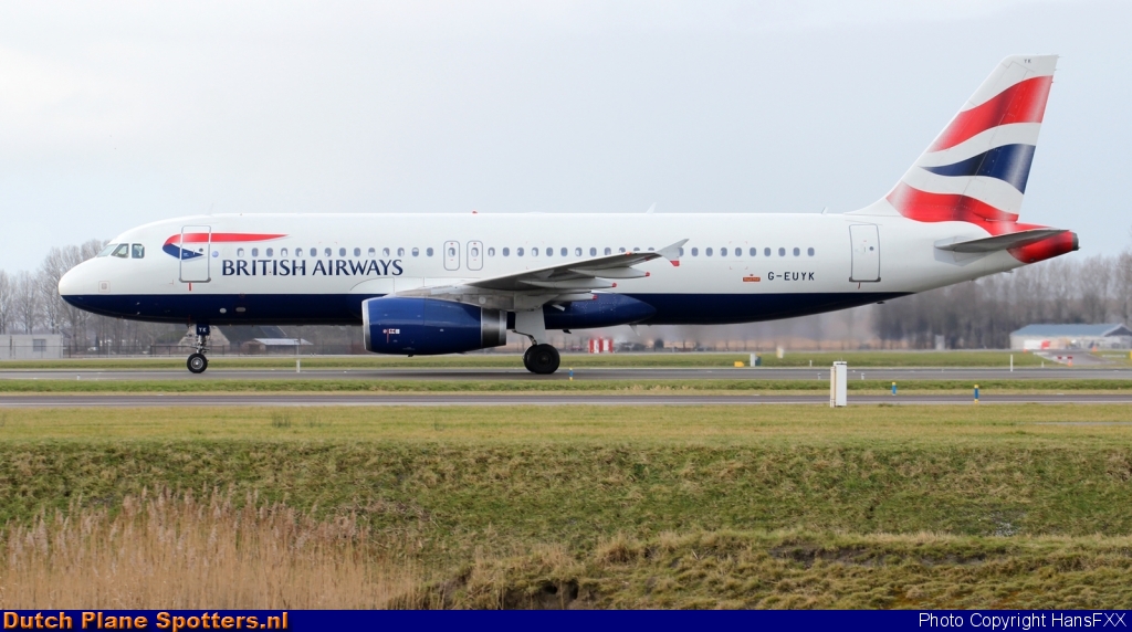 G-EUYK Airbus A320 British Airways by HansFXX