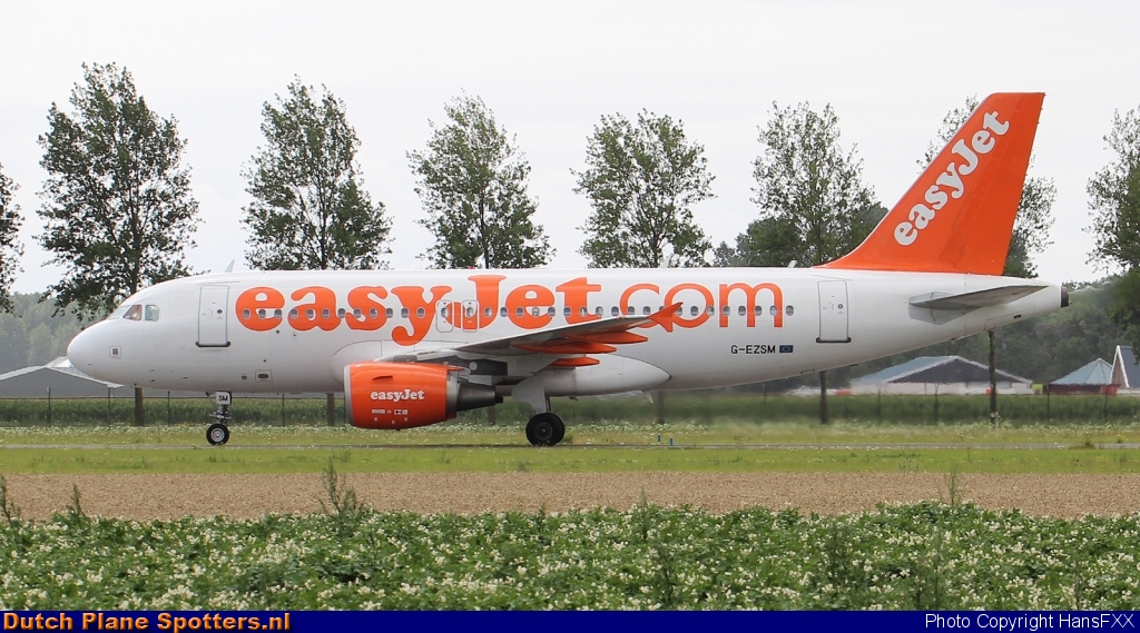 G-EZSM Airbus A319 easyJet by HansFXX