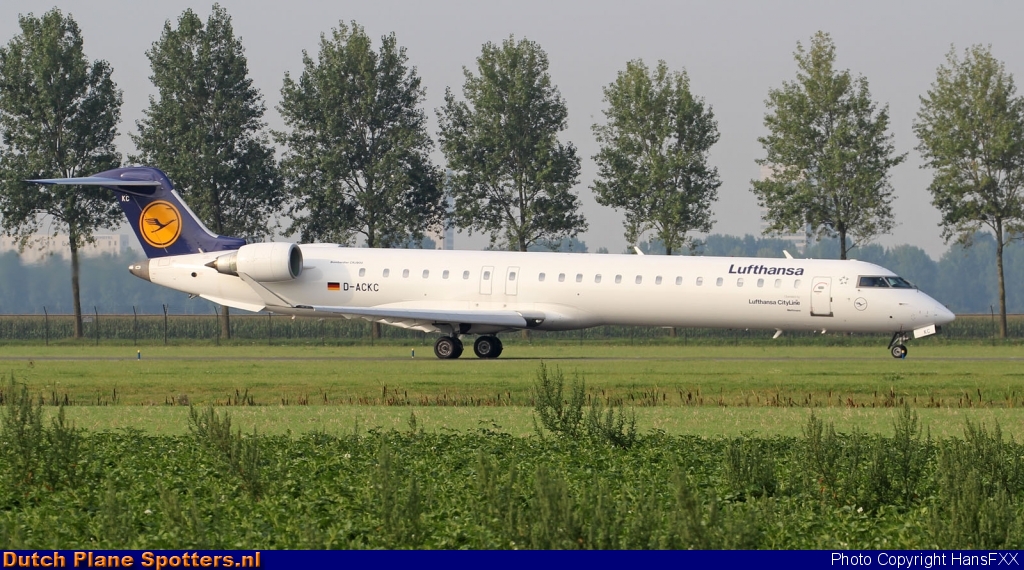 D-ACKC Bombardier Canadair CRJ900 CityLine (Lufthansa Regional) by HansFXX