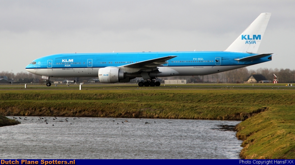PH-BQL Boeing 777-200 KLM Asia by HansFXX