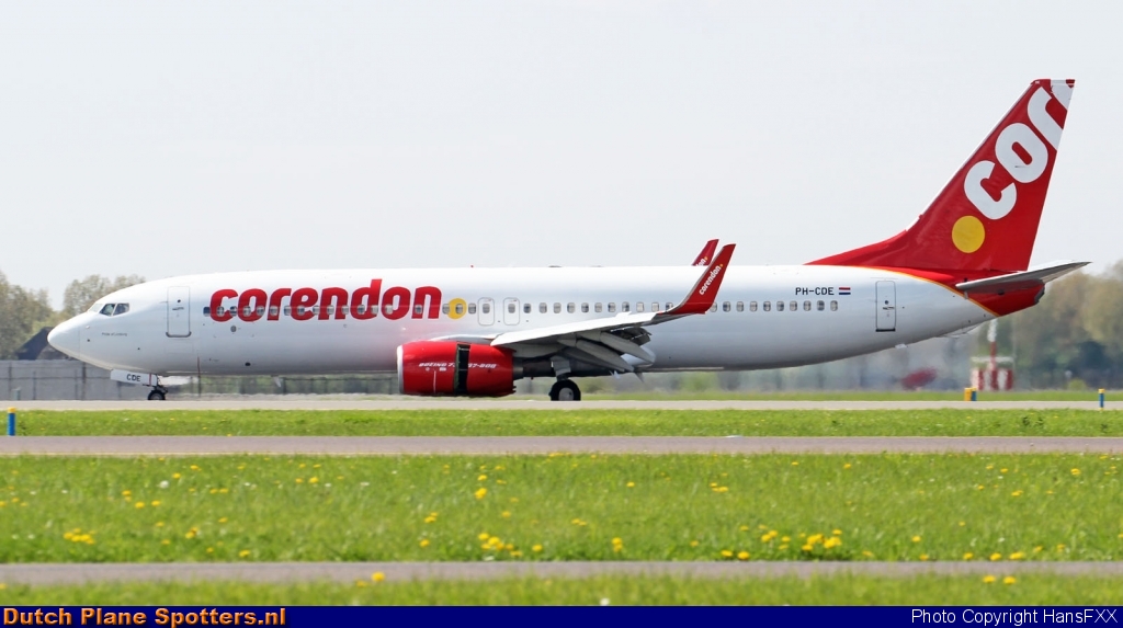 PH-CDE Boeing 737-800 Corendon Dutch Airlines by HansFXX