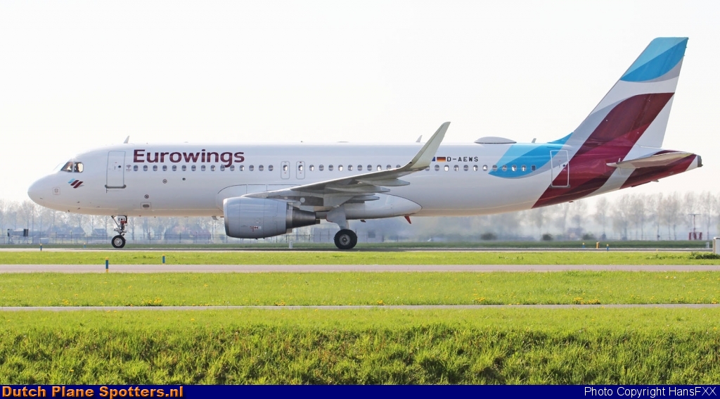 D-AEWS Airbus A320 Eurowings by HansFXX