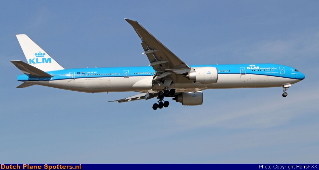 PH-BVU Boeing 777-300 KLM Royal Dutch Airlines by HansFXX