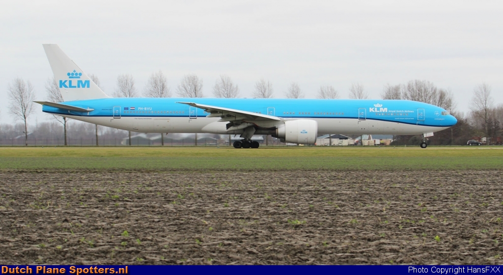 PH-BVU Boeing 777-300 KLM Royal Dutch Airlines by HansFXX