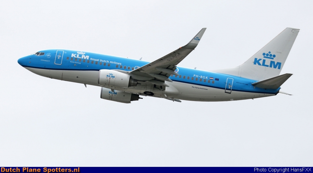 PH-BGK Boeing 737-700 KLM Royal Dutch Airlines by HansFXX
