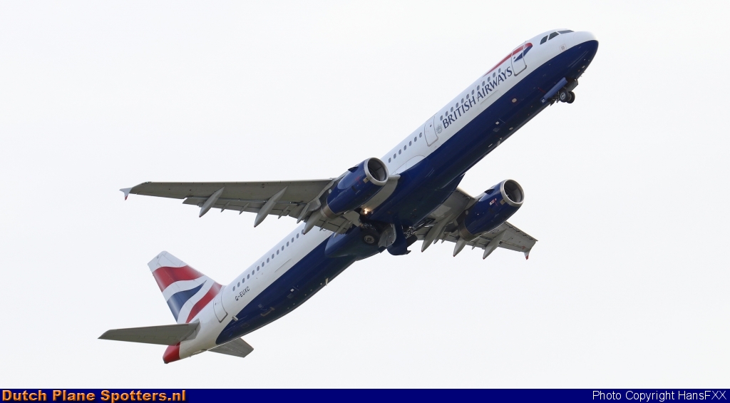 G-EUXC Airbus A321 British Airways by HansFXX