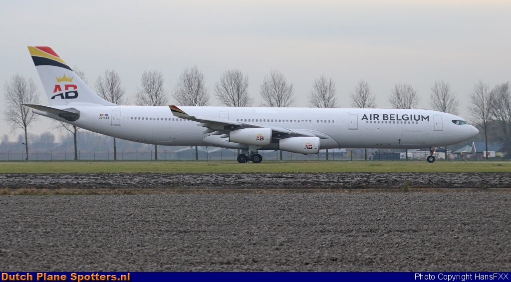 OO-ABB Airbus A340-300 Air Belgium by HansFXX