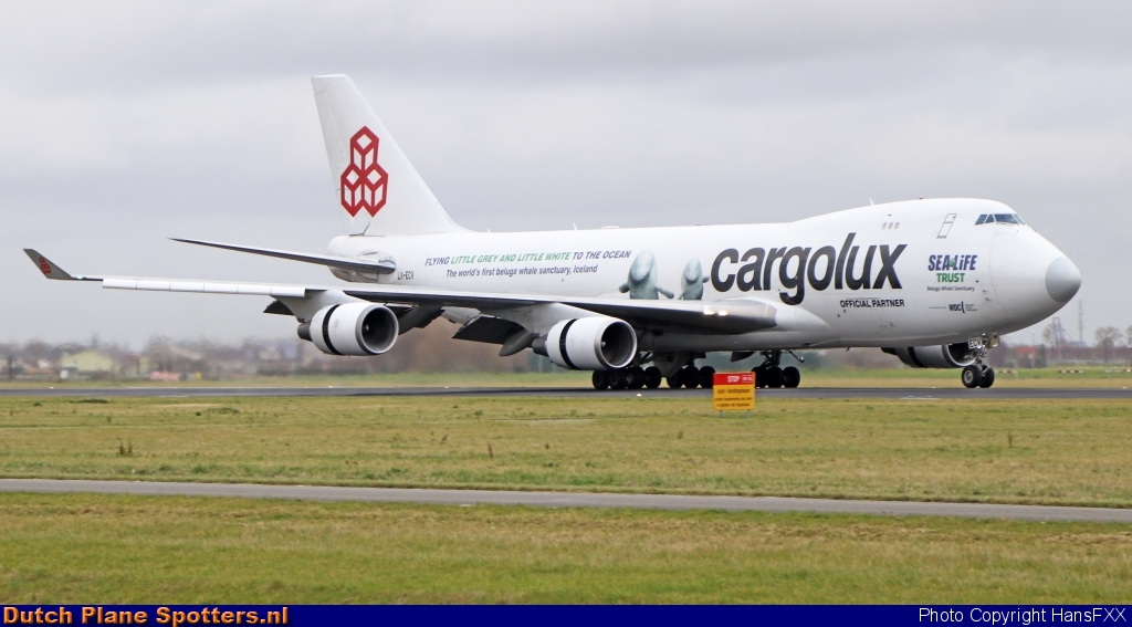 LX-ECV Boeing 747-400 Cargolux by HansFXX