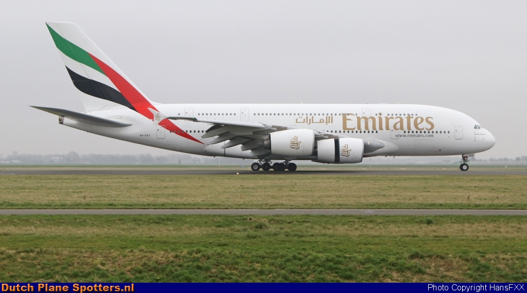 A6-EEC Airbus A380-800 Emirates by HansFXX