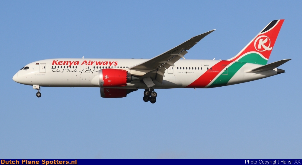 5Y-KZH Boeing 787-8 Dreamliner Kenya Airways by HansFXX