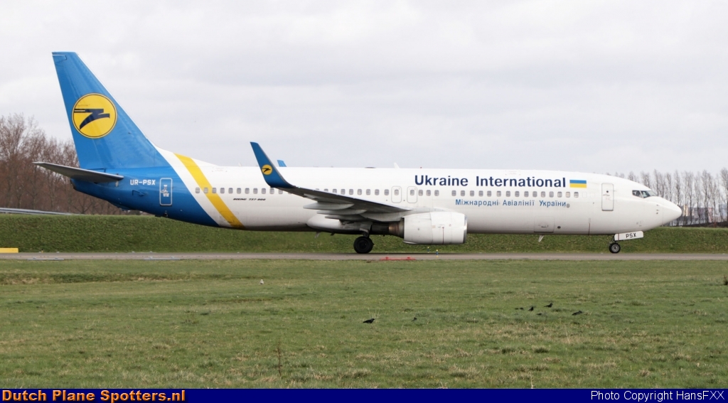 UR-PSX Boeing 737-800 Ukraine International Airlines by HansFXX