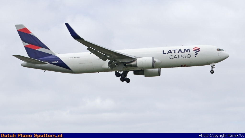 N534LA Boeing 767-300 LATAM Cargo by HansFXX
