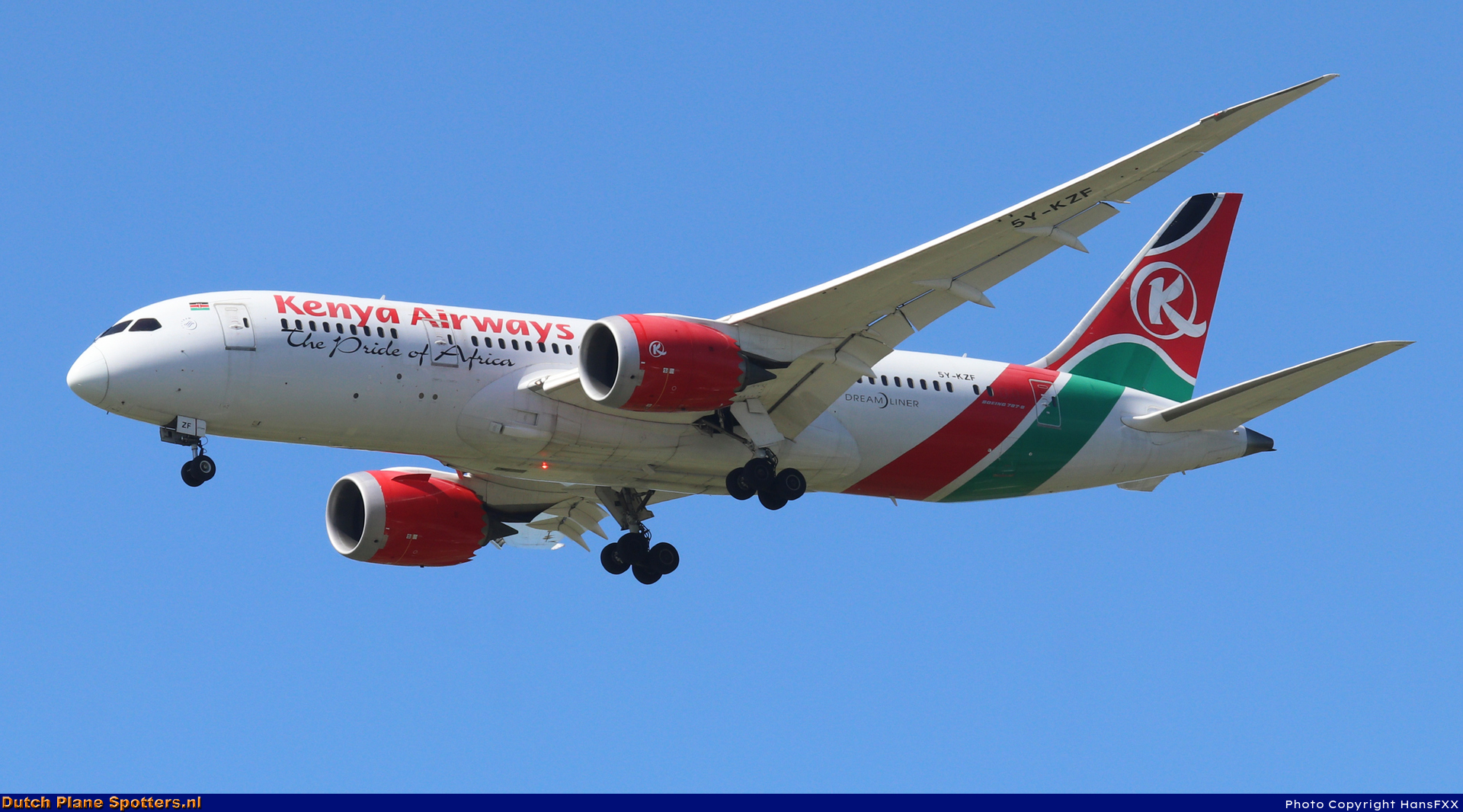5Y-KZF Boeing 787-8 Dreamliner Kenya Airways by HansFXX