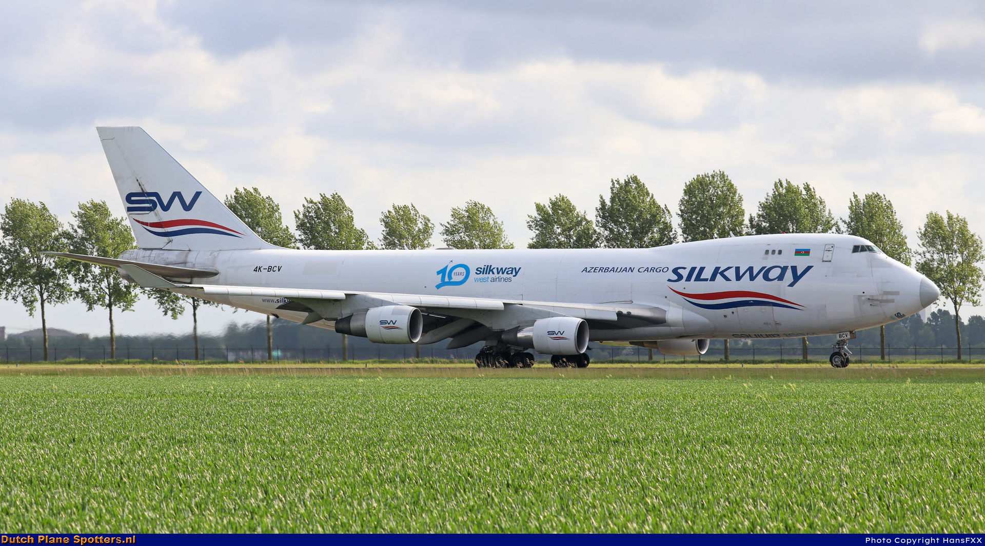 4K-BCV Boeing 747-400 Silk Way West Airlines by HansFXX