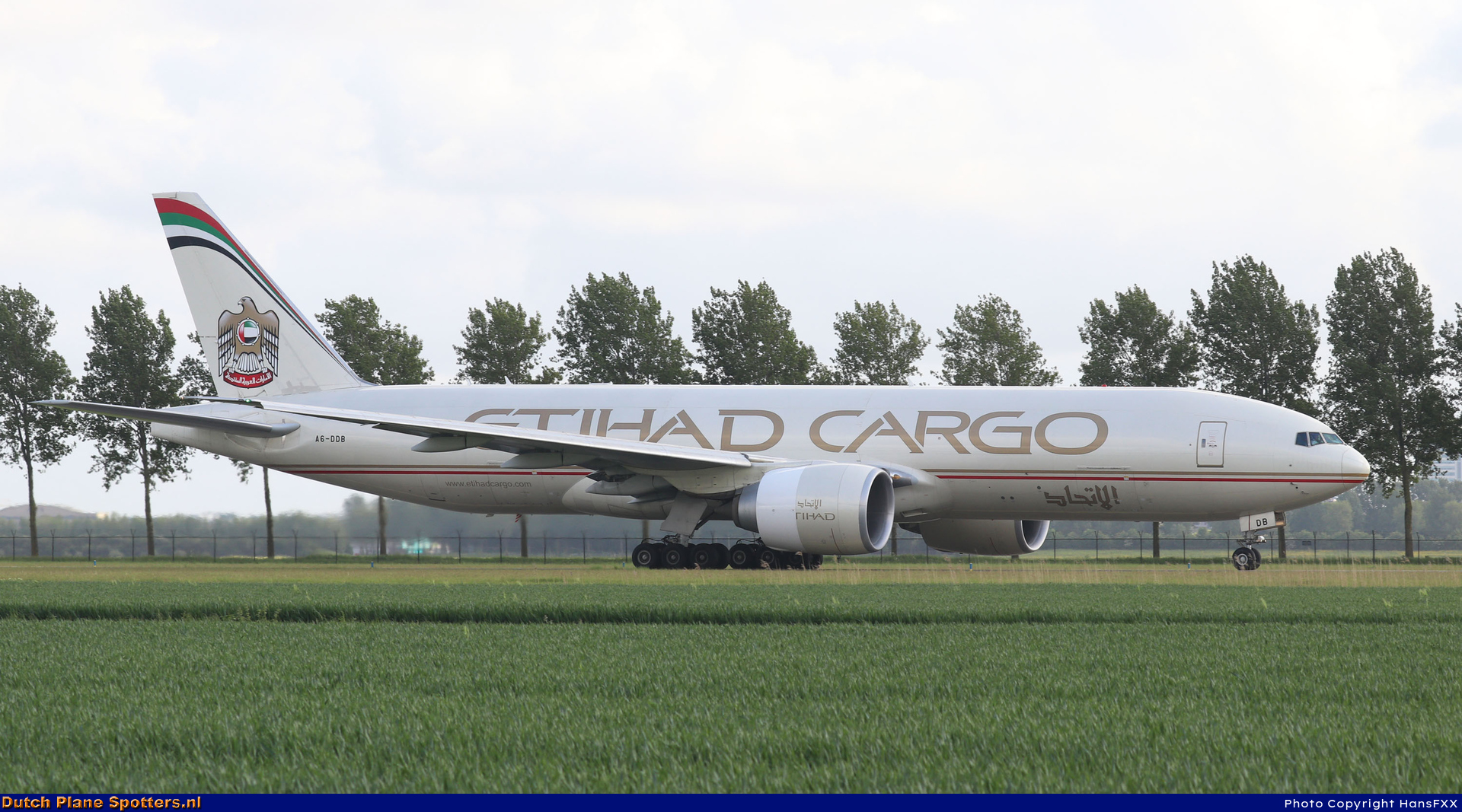A6-DDB Boeing 777-F Etihad Cargo by HansFXX