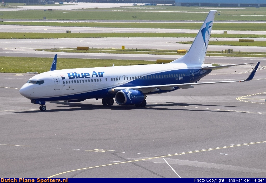 YR-BME Boeing 737-800 Blue Air by Hans van der Heiden
