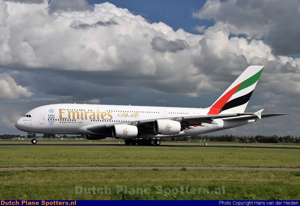 A6-EOB Airbus A380-800 Emirates by Hans van der Heiden