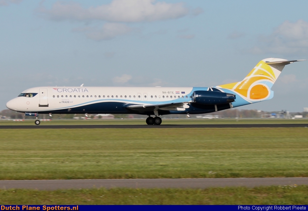 9A-BTE Fokker 100 Trade Air (Croatia Airlines) by Robbert Pieete