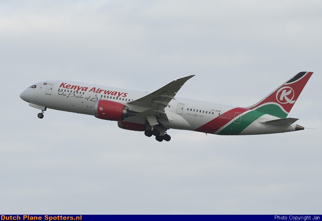 5Y-KZD Boeing 787-8 Dreamliner Kenya Airways by Jan
