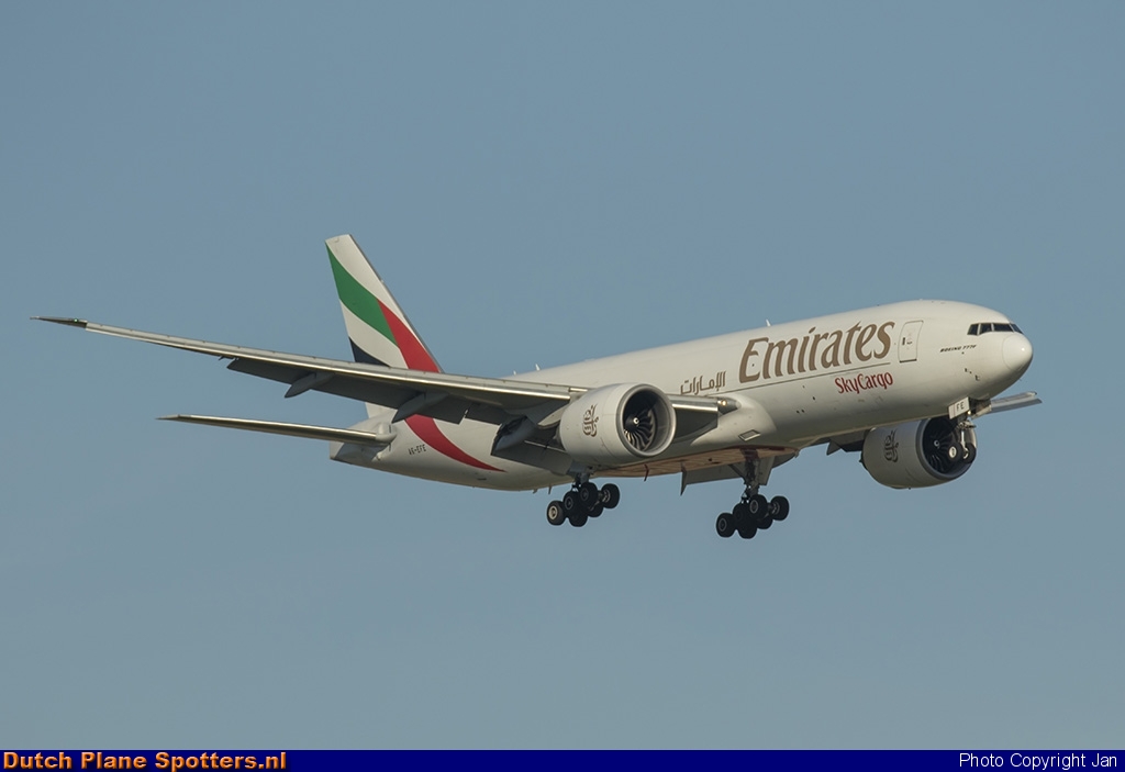 A6-EFE Boeing 777-F Emirates Sky Cargo by Jan