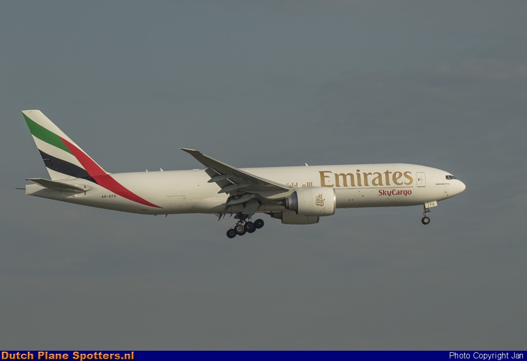 A6-EFD Boeing 777-F Emirates Sky Cargo by Jan