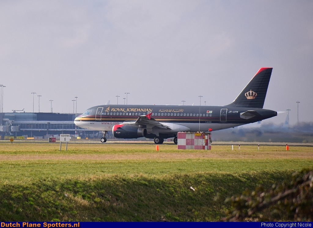 JY-AYM Airbus A319 Royal Jordanian Airlines by Nicole