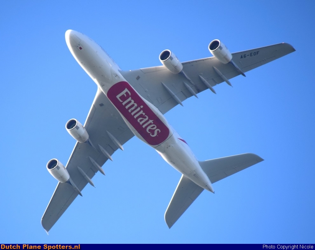 A6-EOF Airbus A380-800 Emirates by Nicole