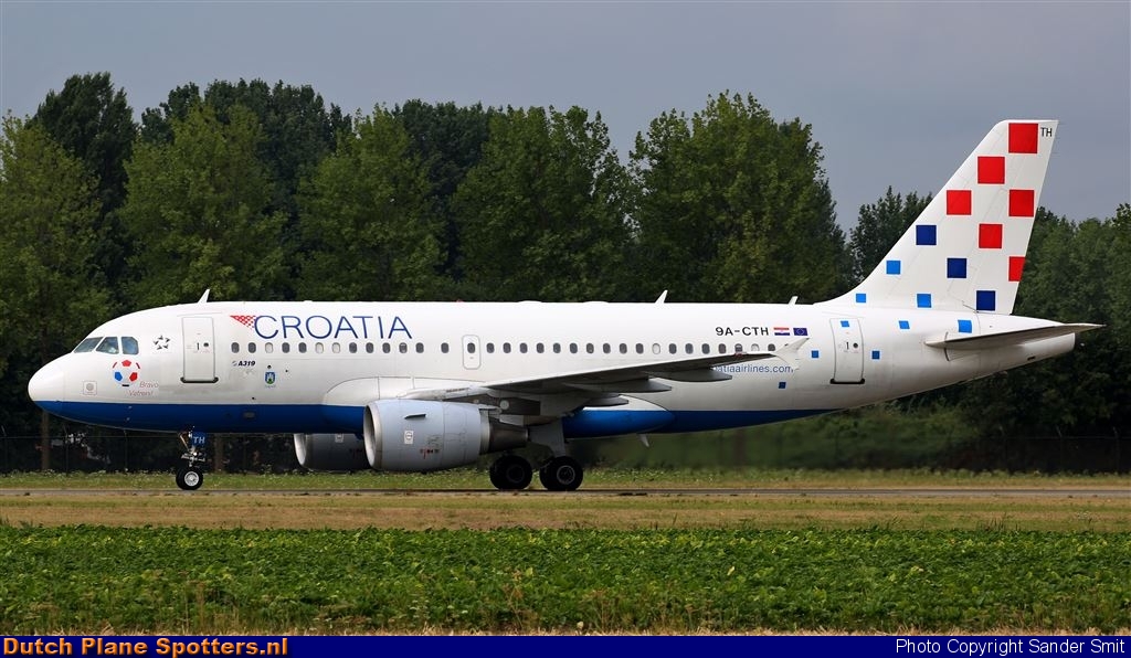 9A-CTH Airbus A319 Croatia Airlines by Sander Smit