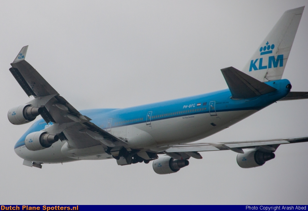 PH-BFG Boeing 747-400 KLM Royal Dutch Airlines by Arash Abed