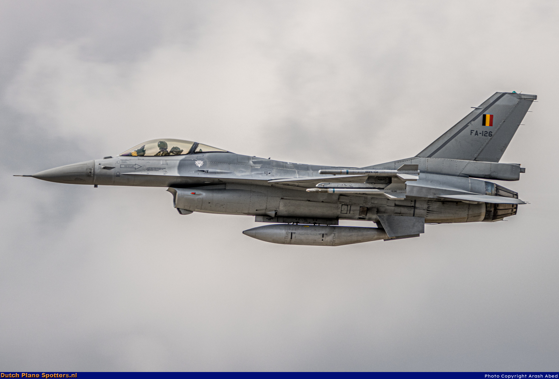FA-126 General Dynamics F-16 Fighting Falcon MIL - Belgium Air Force by Arash Abed