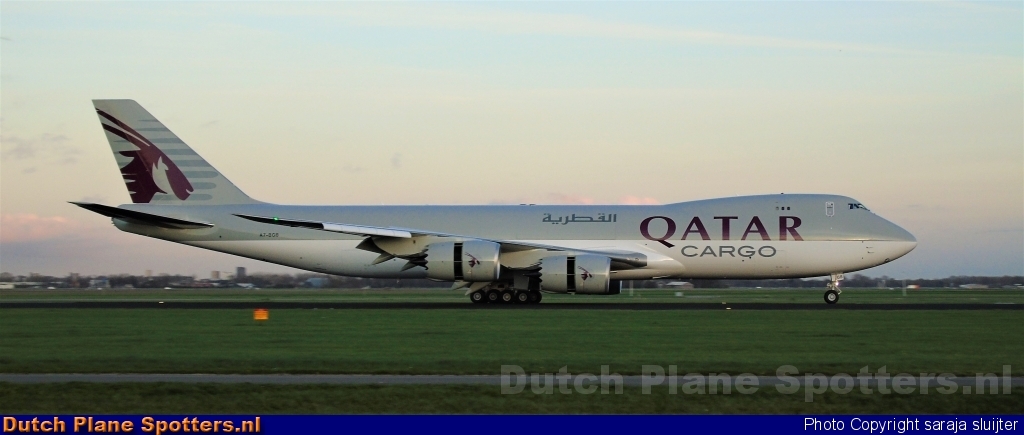 A7-BGB Boeing 747-8 Qatar Airways Cargo by saraja sluijter