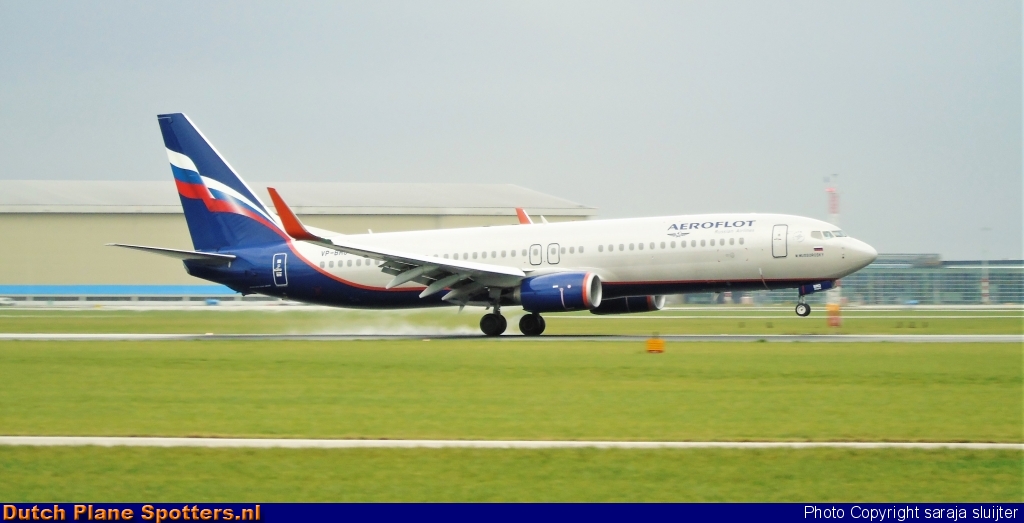 VP-BMO Boeing 737-800 Aeroflot - Russian Airlines by saraja sluijter