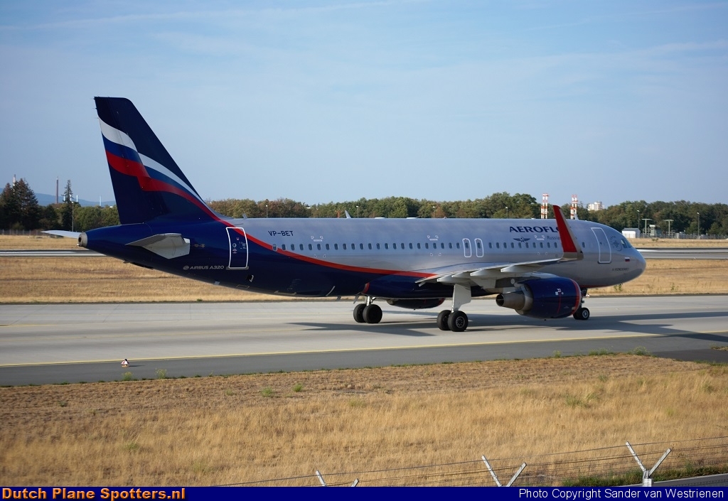 VP-BET Airbus A320 Aeroflot - Russian Airlines by Sander van Westrienen