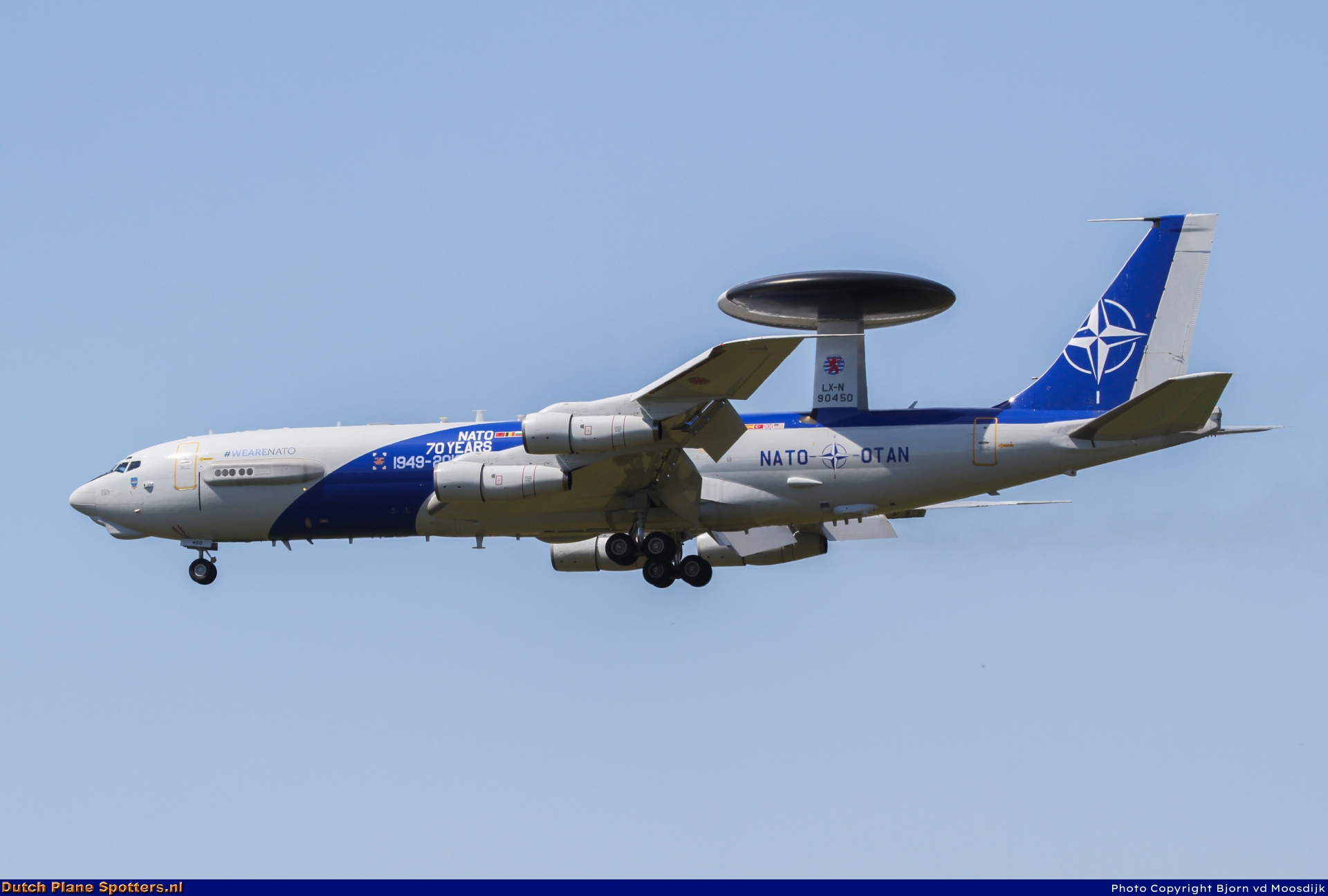 LX-N90450 Boeing E-3 Sentry MIL - NATO Airborne Early Warning Force by Bjorn vd Moosdijk