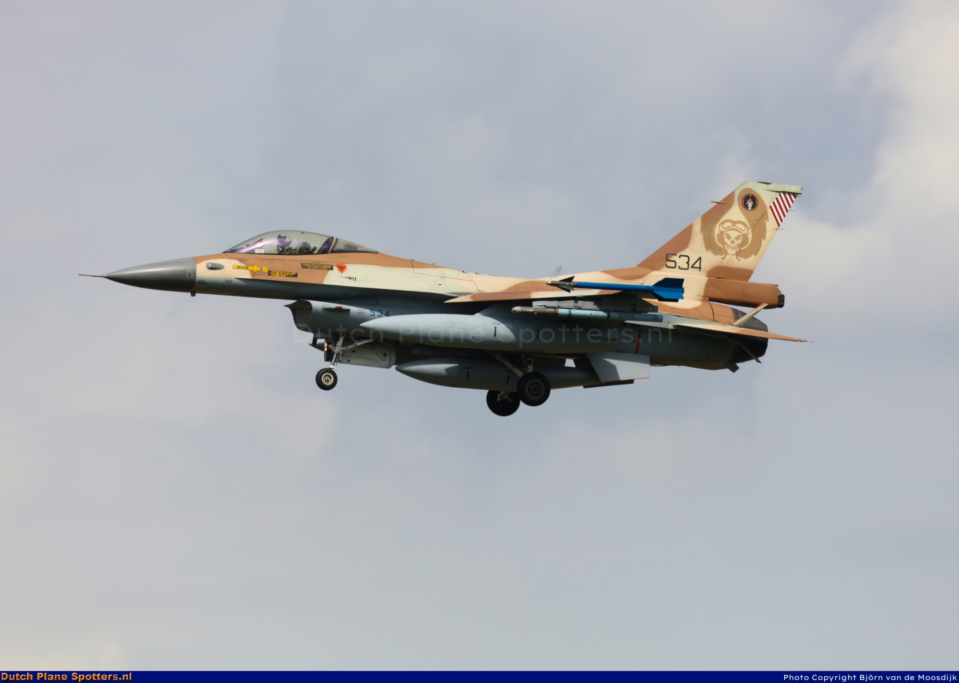 534 General Dynamics F-16 Fighting Falcon MIL - Israeli Air Force by Bjorn van de Moosdijk