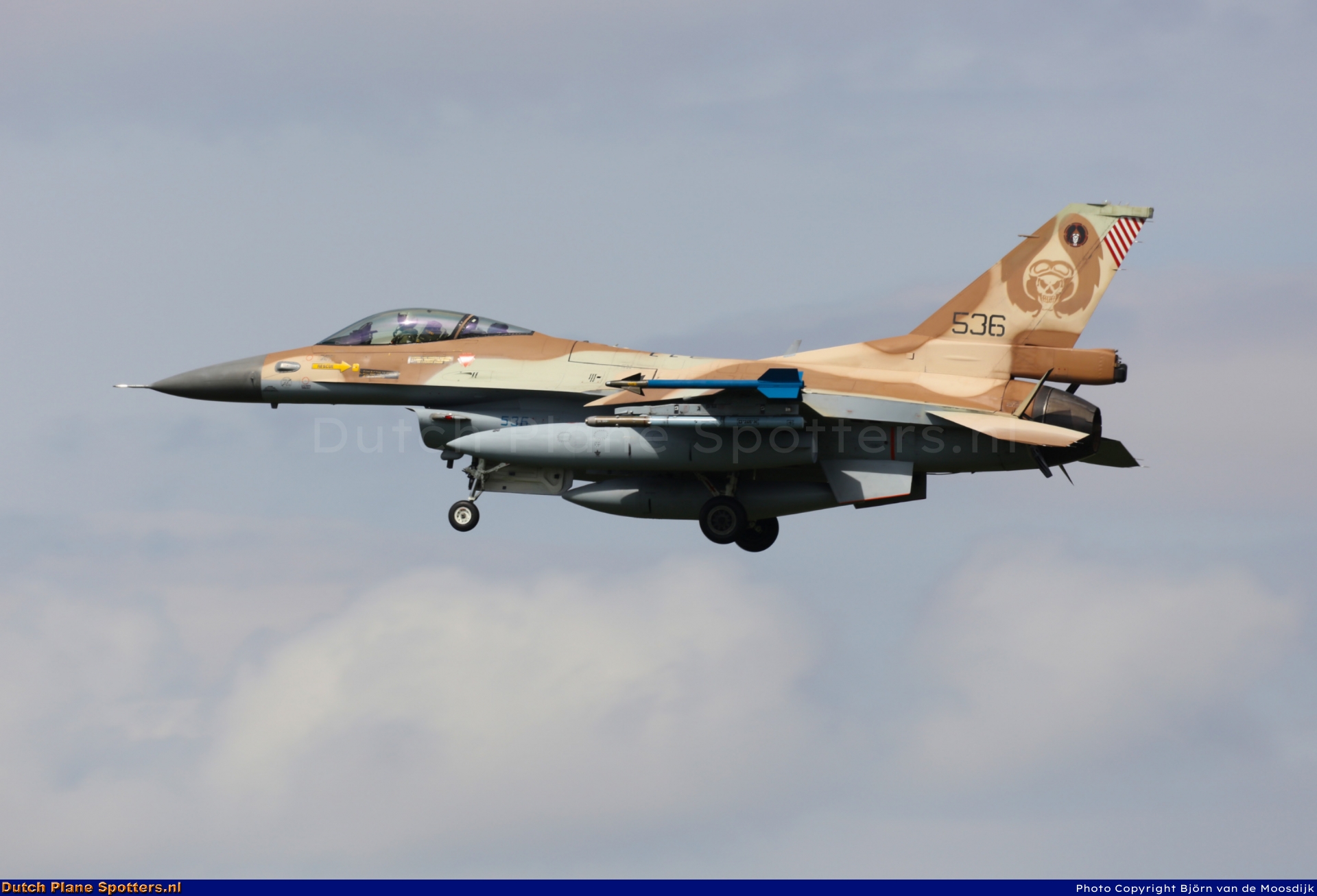 536 General Dynamics F-16 Fighting Falcon MIL - Israeli Air Force by Bjorn van de Moosdijk