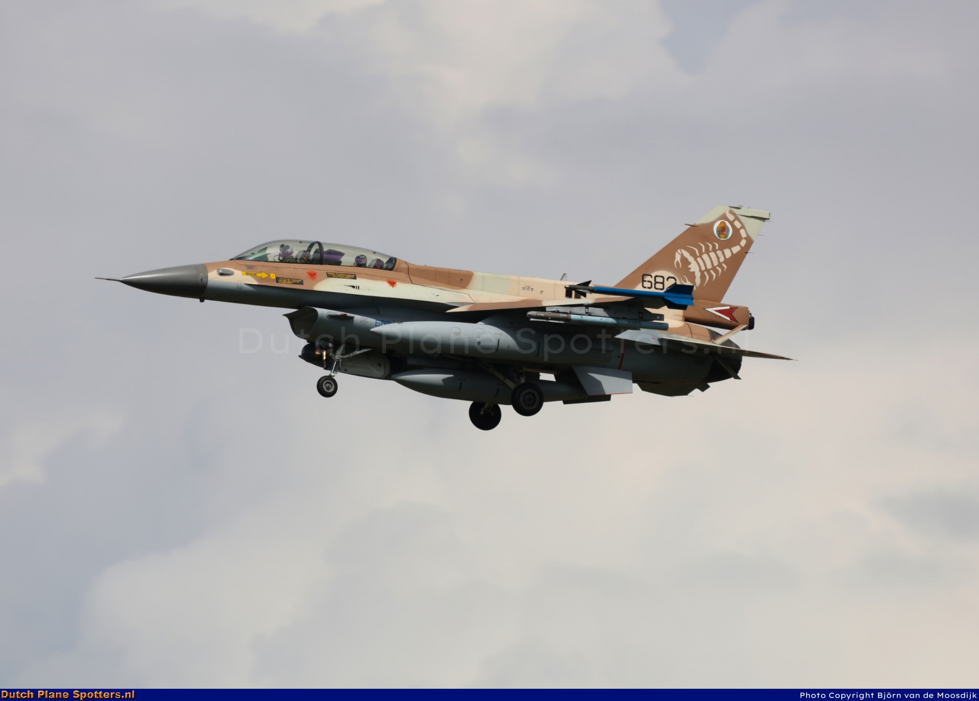 682 General Dynamics F-16 Fighting Falcon MIL - Israeli Air Force by Bjorn van de Moosdijk