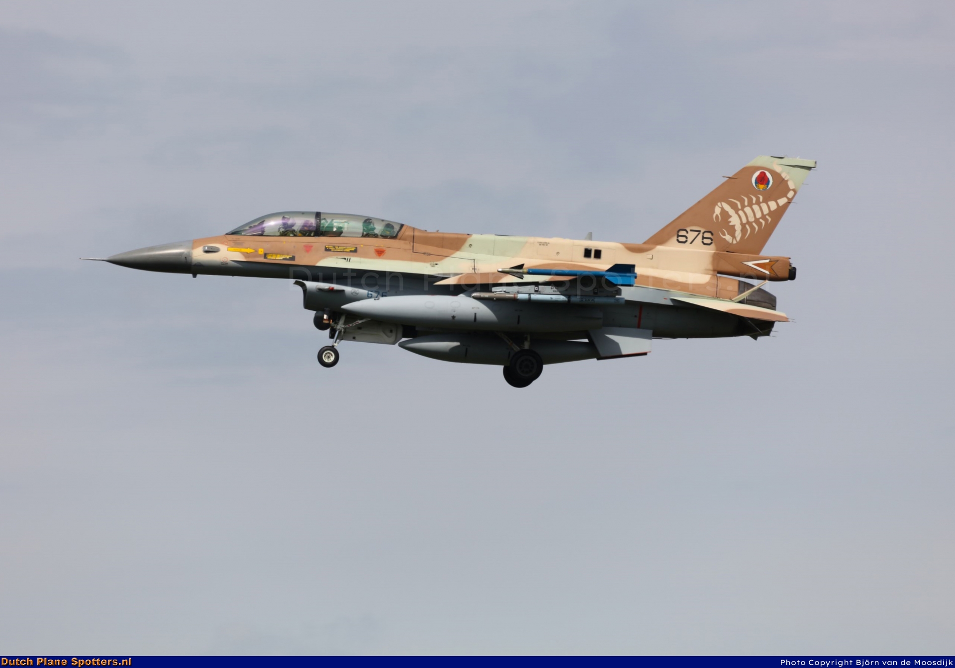 676 General Dynamics F-16 Fighting Falcon MIL - Israeli Air Force by Bjorn van de Moosdijk