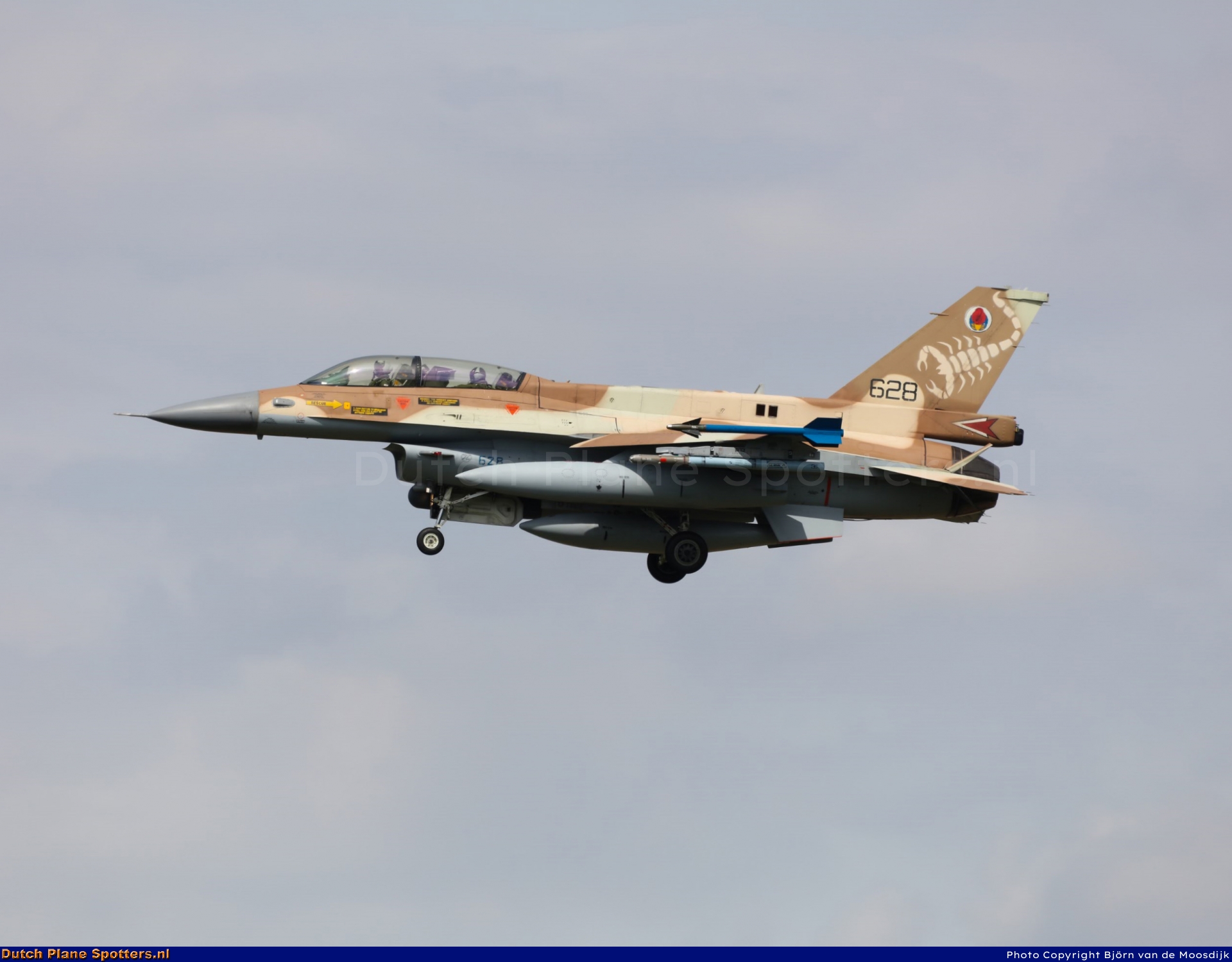 628 General Dynamics F-16 Fighting Falcon MIL - Israeli Air Force by Bjorn van de Moosdijk