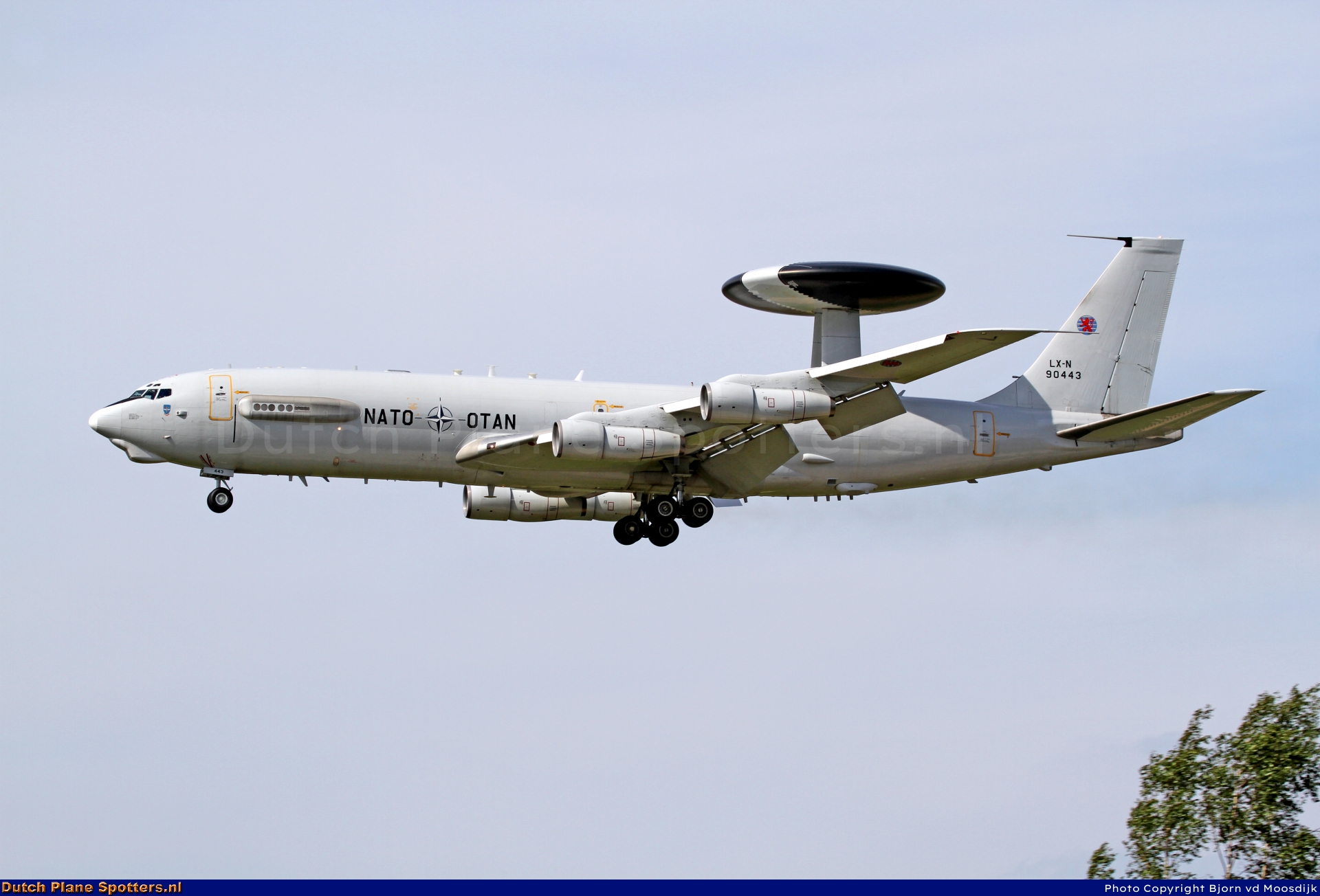 LX-N90443 Boeing E-3 Sentry MIL - NATO Airborne Early Warning Force by Bjorn van de Moosdijk