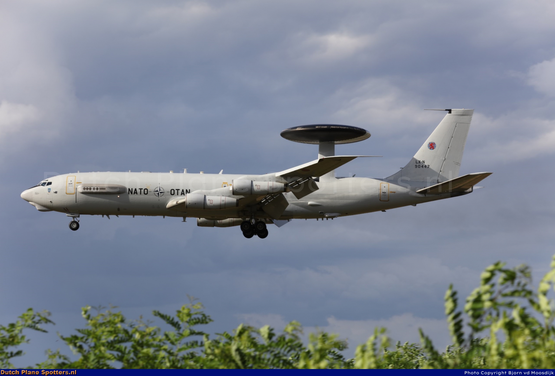 LX-N90447 Boeing E-3 Sentry MIL - NATO Airborne Early Warning Force by Bjorn van de Moosdijk