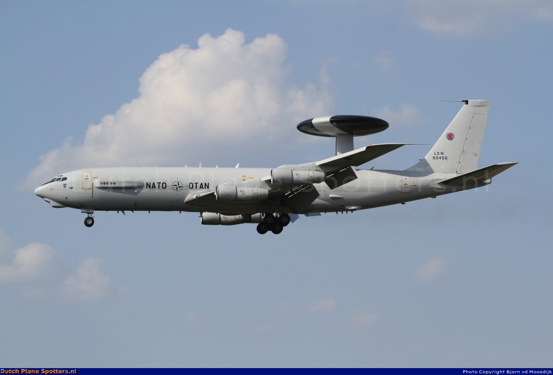 LX-N90456 Boeing E-3 Sentry MIL - NATO Airborne Early Warning Force by Bjorn vd Moosdijk