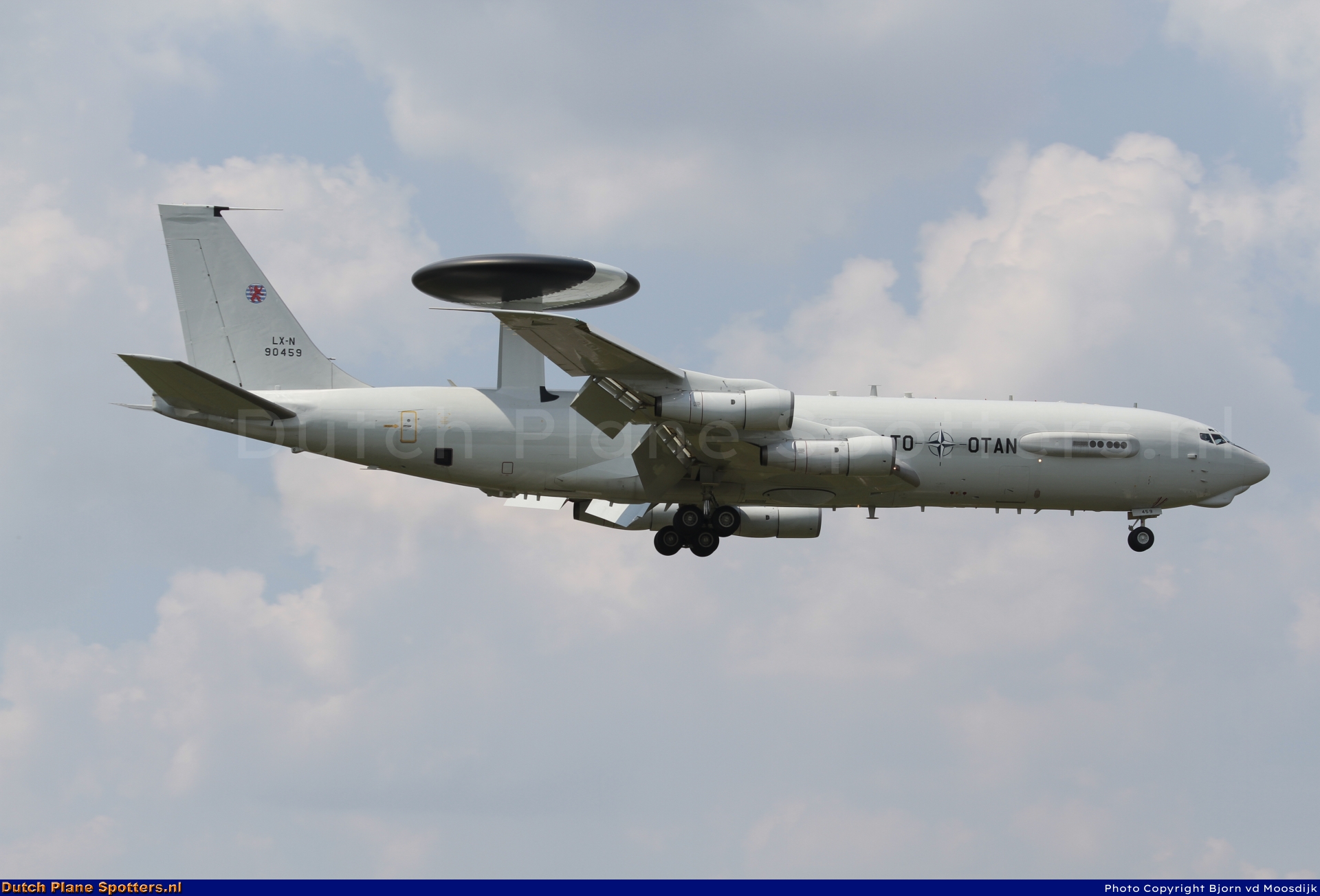 LX-N90459 Boeing E-3 Sentry MIL - NATO Airborne Early Warning Force by Bjorn van de Moosdijk