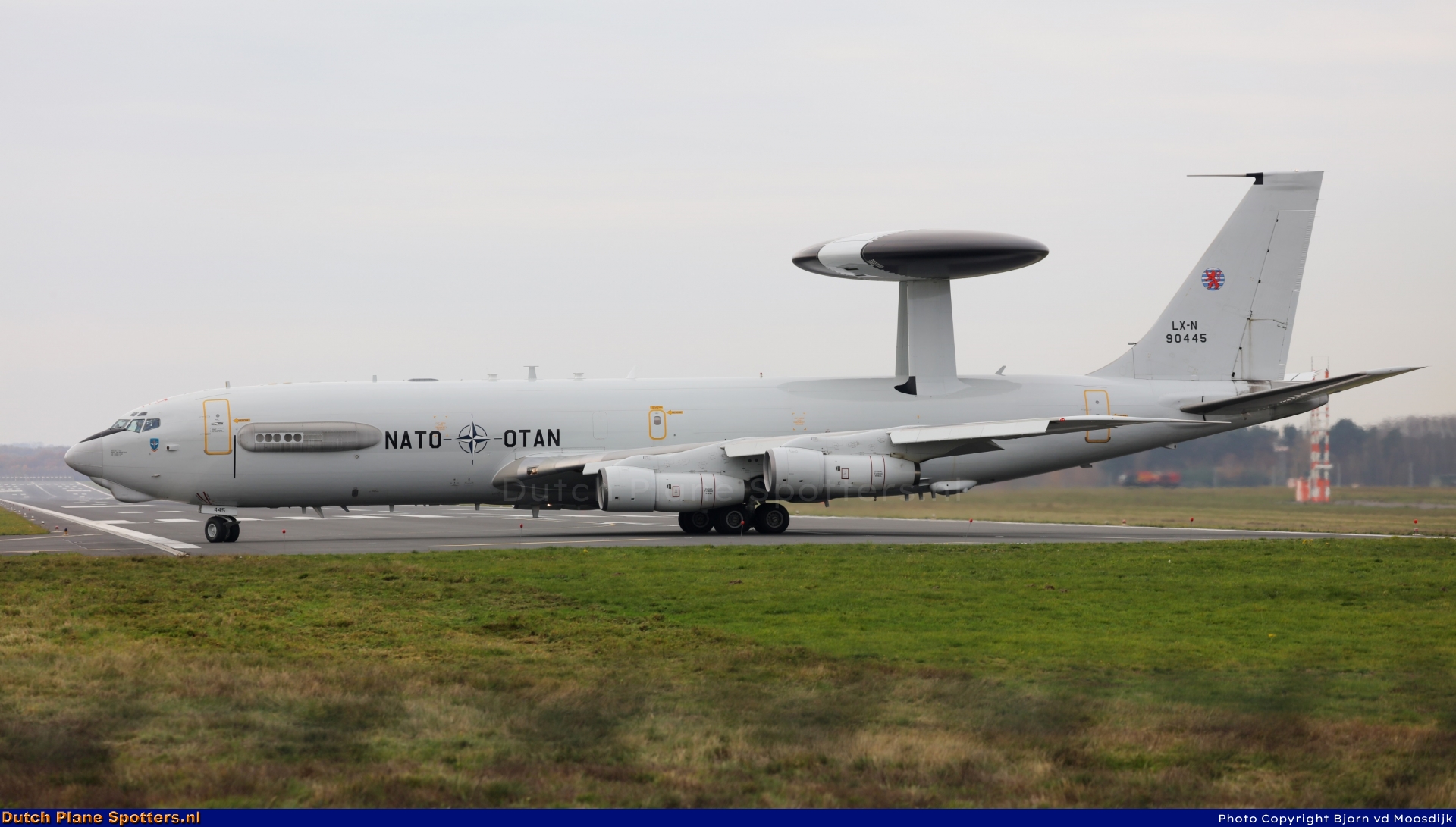 LX-N90445 Boeing E-3 Sentry MIL - NATO Airborne Early Warning Force by Bjorn vd Moosdijk